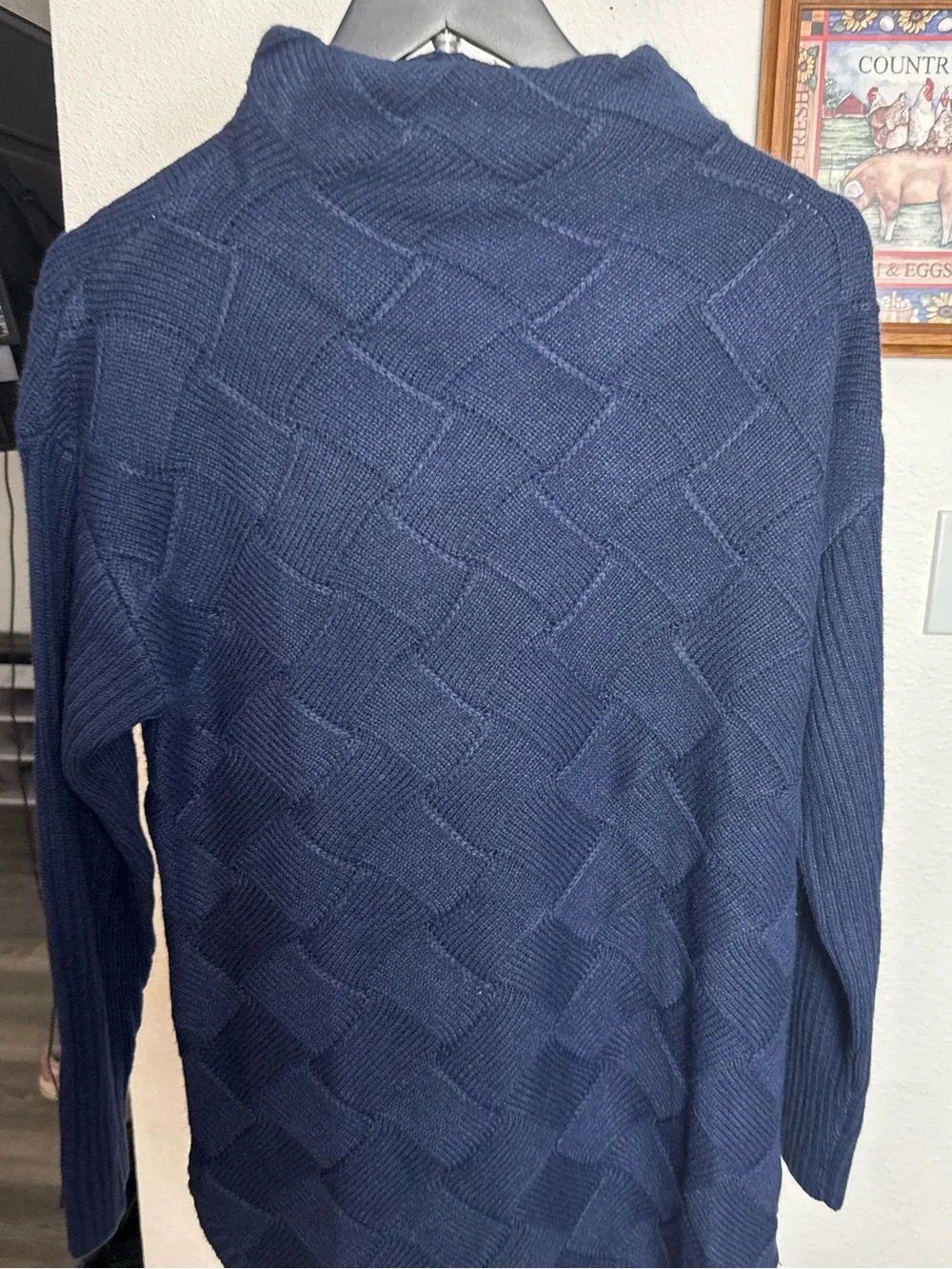 Coldwater Creek Men's Navy Turtleneck Sweater